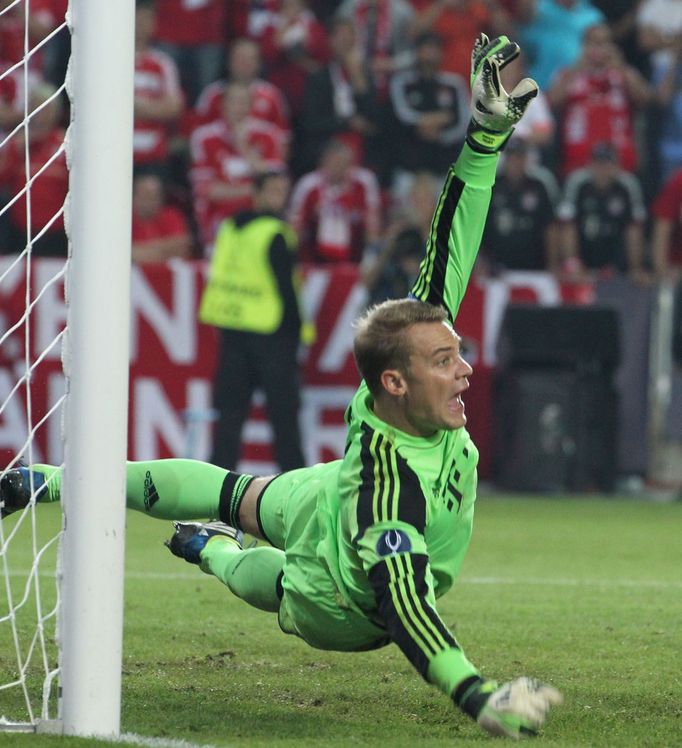 Manuel Neuer při Superpoháru Bayern - Chelsea