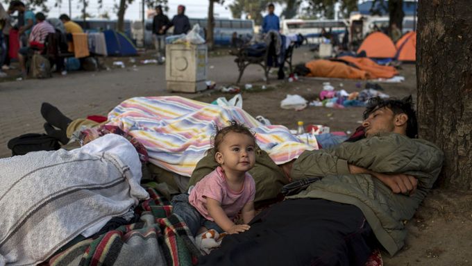 Uprchlíci na cestě do Evropy.