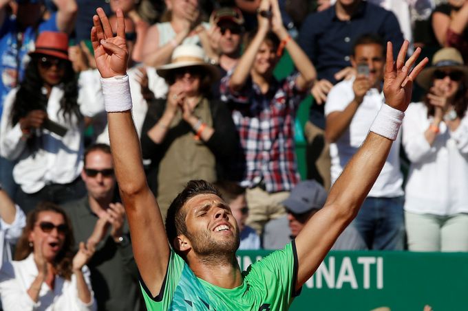 Novak Djokovič a Jiří Veselý na turnaji v Monte Carlu