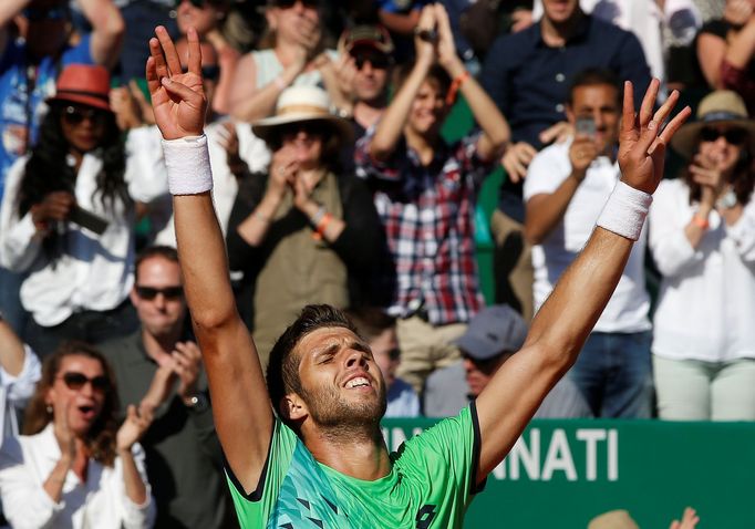 Novak Djokovič a Jiří Veselý na turnaji v Monte Carlu