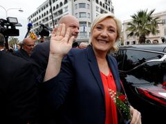 Marine Le Penová v Nice