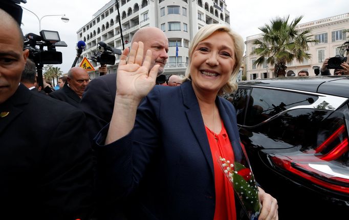 Marine Le Penová v Nice