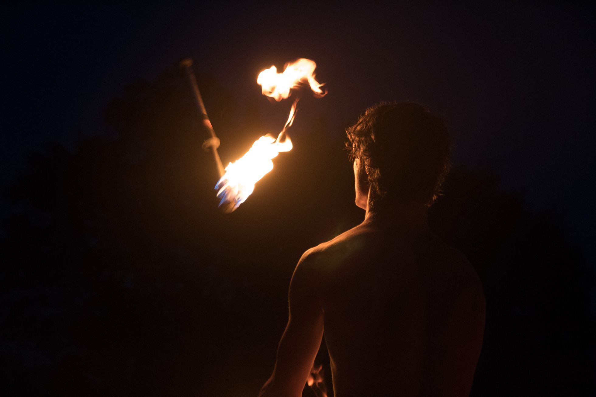 Fireshow a bubny v Podvinní