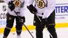 Jaromír Jágr před prvním zápasem v dresu Bostonu Bruins