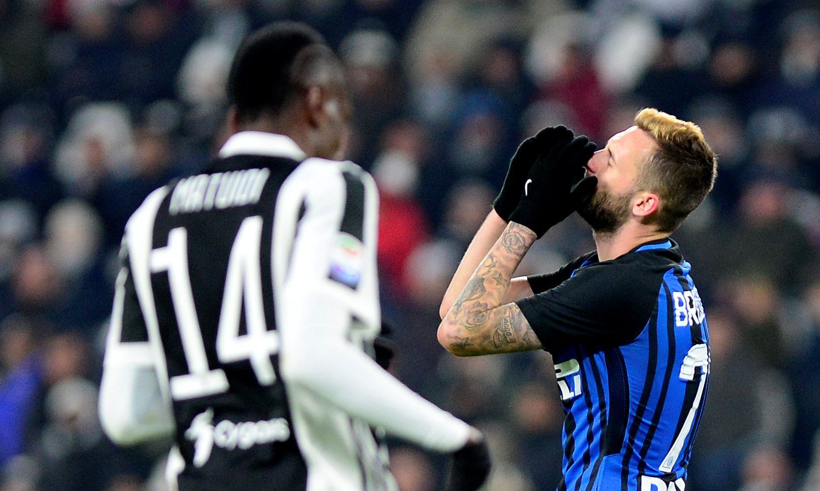 Juventus vs. Inter: Marcelo Brozovic a Blaise Matuidi