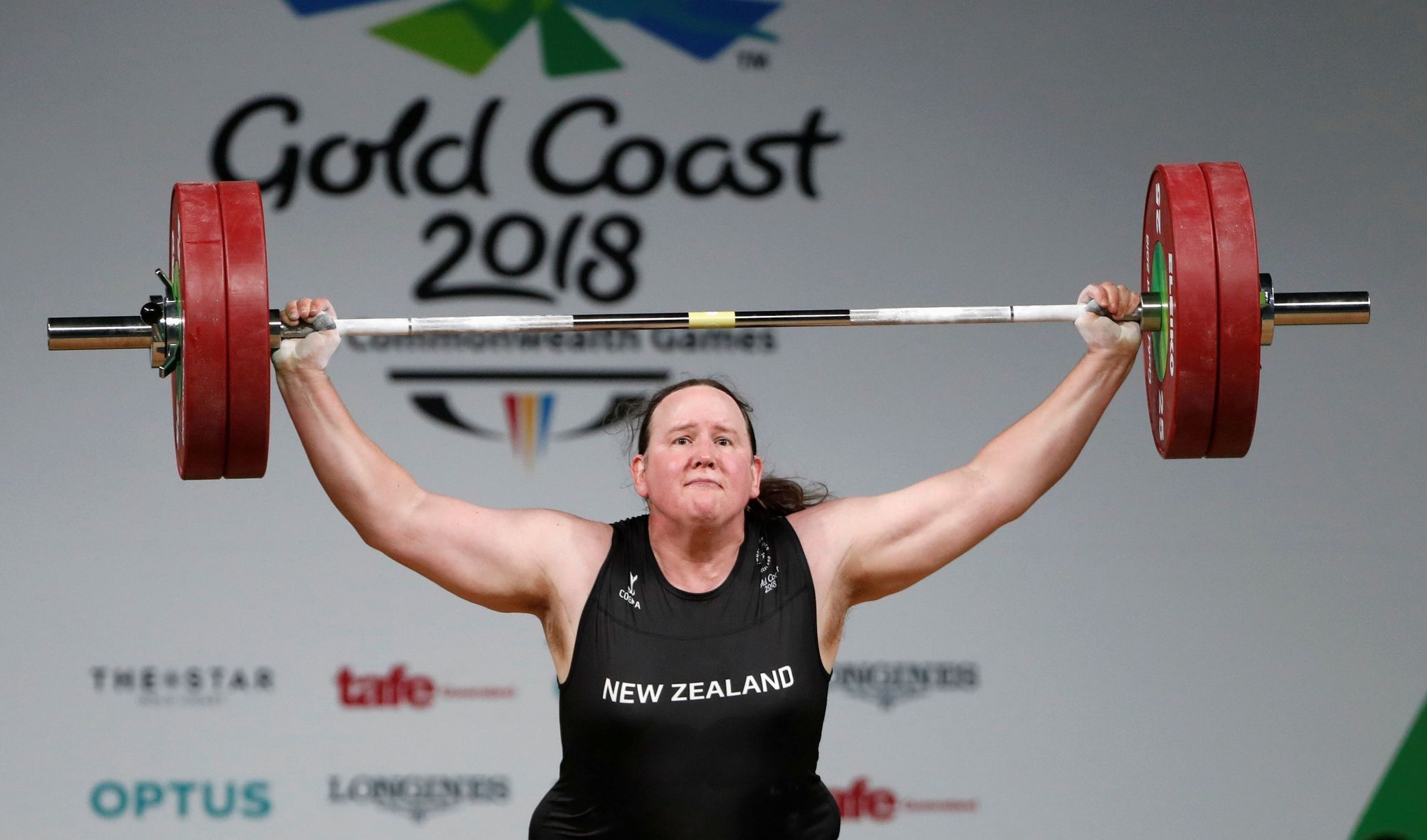 FILE PHOTO: Laurel Hubbard of New Zealand competes at Gold Coast 2018 Commonwealth Games