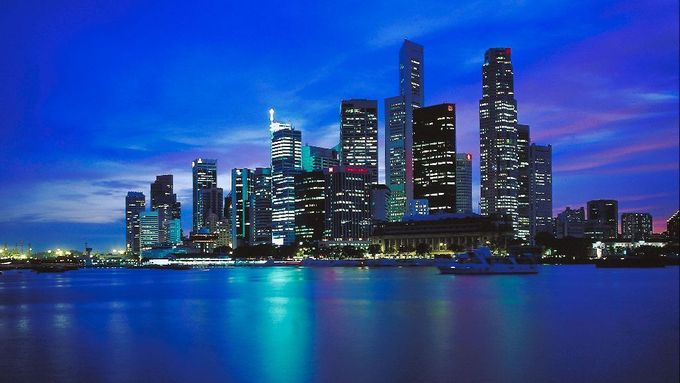 podvečerní Singapur