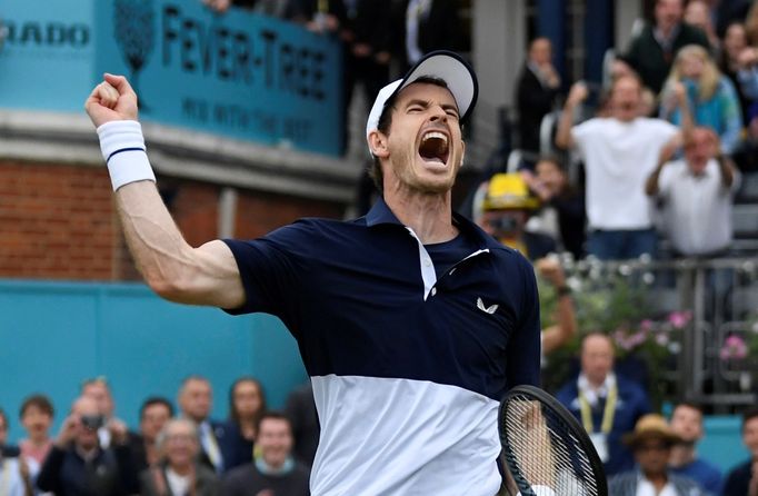 Andy Murray na turnaji v Queen's Clubu