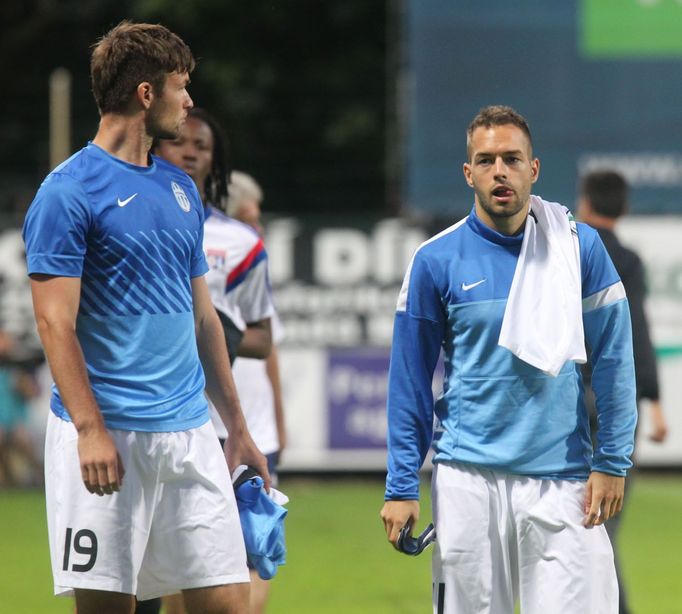 Fotbal, EL, Mladá Boleslav-Lyon: smutní hráči Mladé Boleslavi