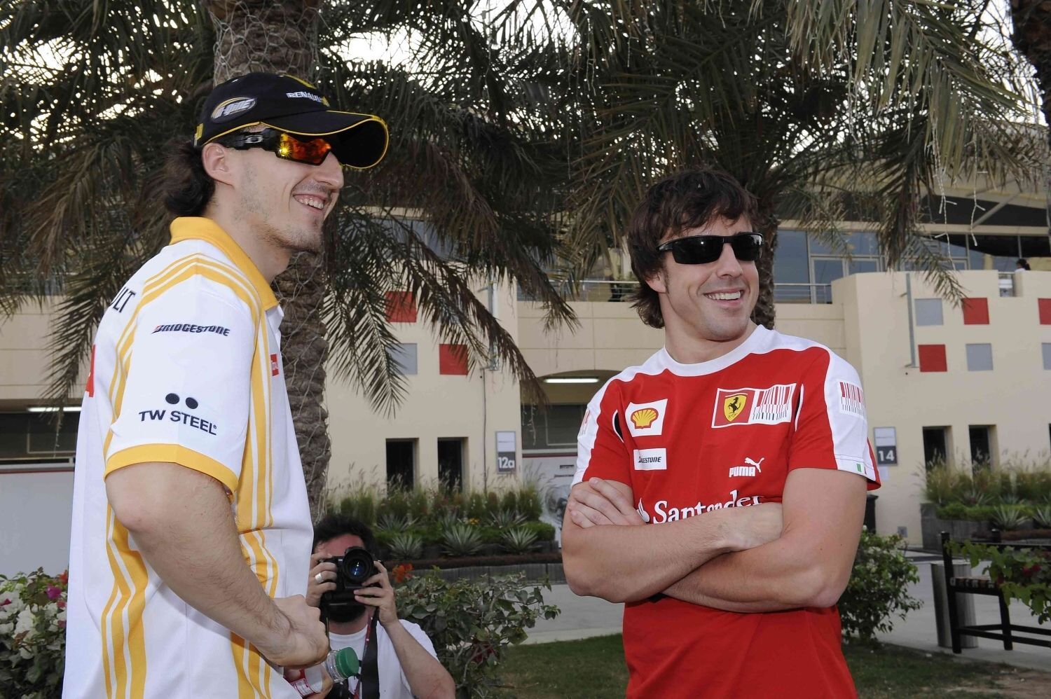 Robert Kubica a Fernando Alonso
