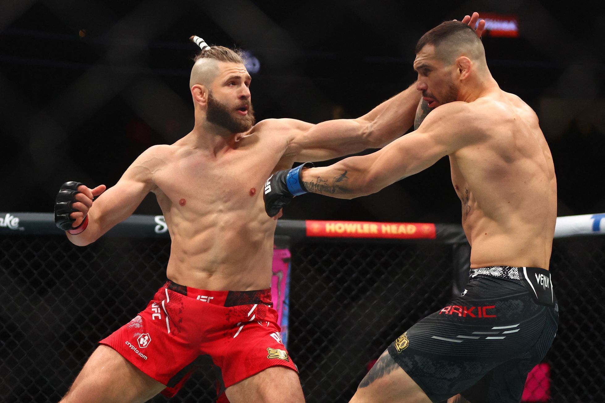 Jiří Procházka při souboji s Aleksandarem Rakičem v rámci UFC 300