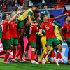 Portugalci slaví vítězný gól v zápase Eura 2024 Portugalsko - Česko