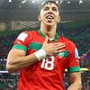 Džavád Jamík slaví vítězství ve čtvrtfinále MS 2022 Maroko - Portugalsko: trenér Valíd Radžradžuí