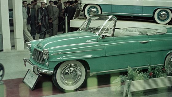 Škoda 450 na veletrhu v Brně v roce 1956.