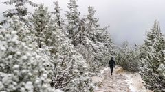 Krkonoše sníh říjen 2019 zima počasí ilustrační
