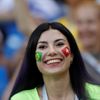 Fanoušci na zápase Brazílie - Švýcarsko na MS 2018