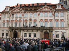 Kinský Palace on Prague´s Old Town square. Once the Kinský family called it home, today it houses National Gallery