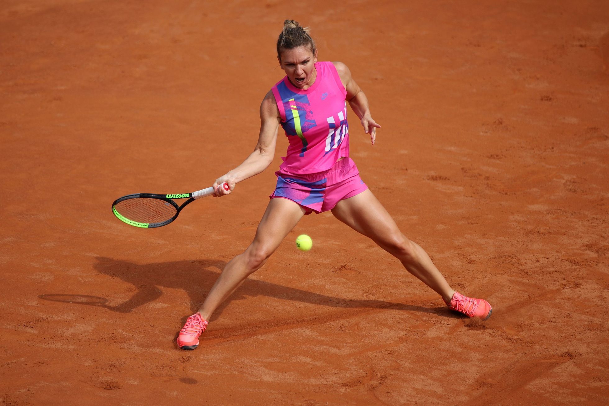 Simona Halepová ve čtvrtfinále tenisového turnaje v Římě 2020