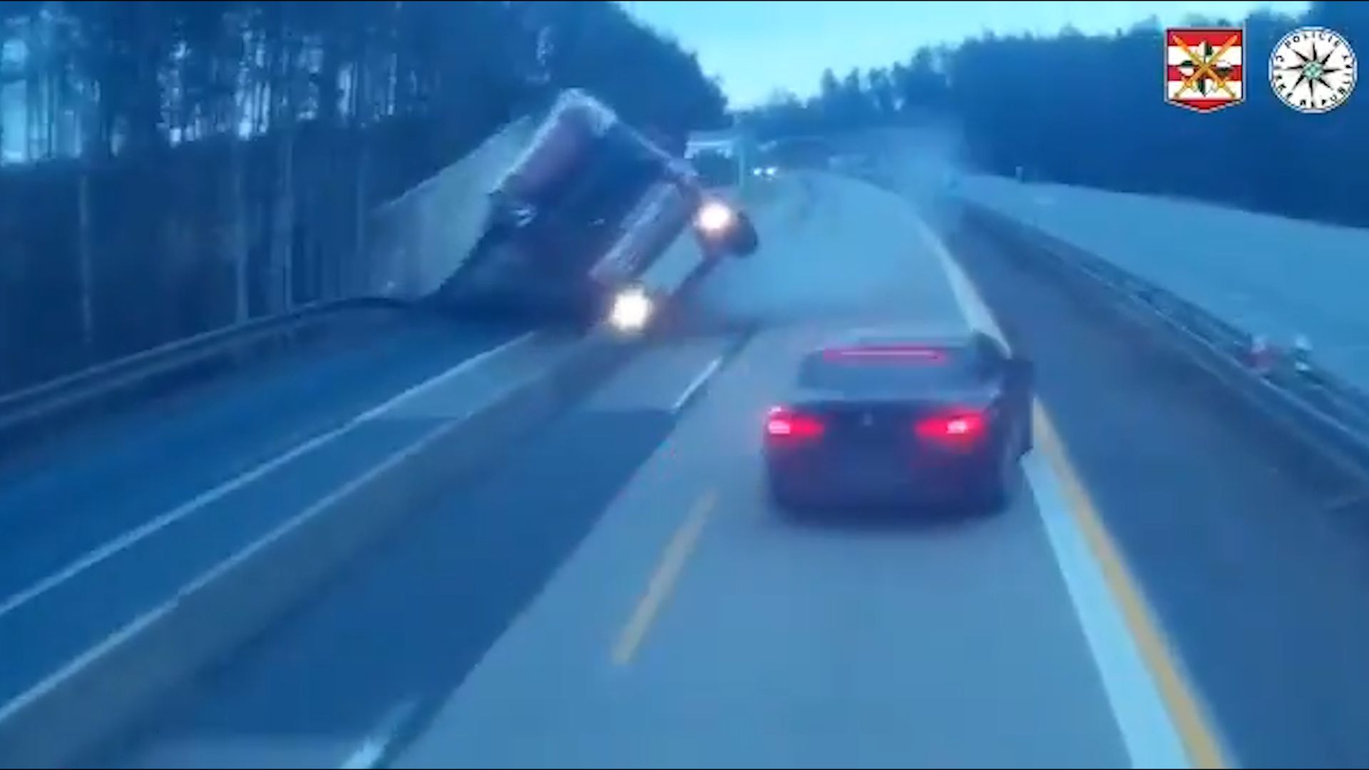 Nehoda kamionu na D1