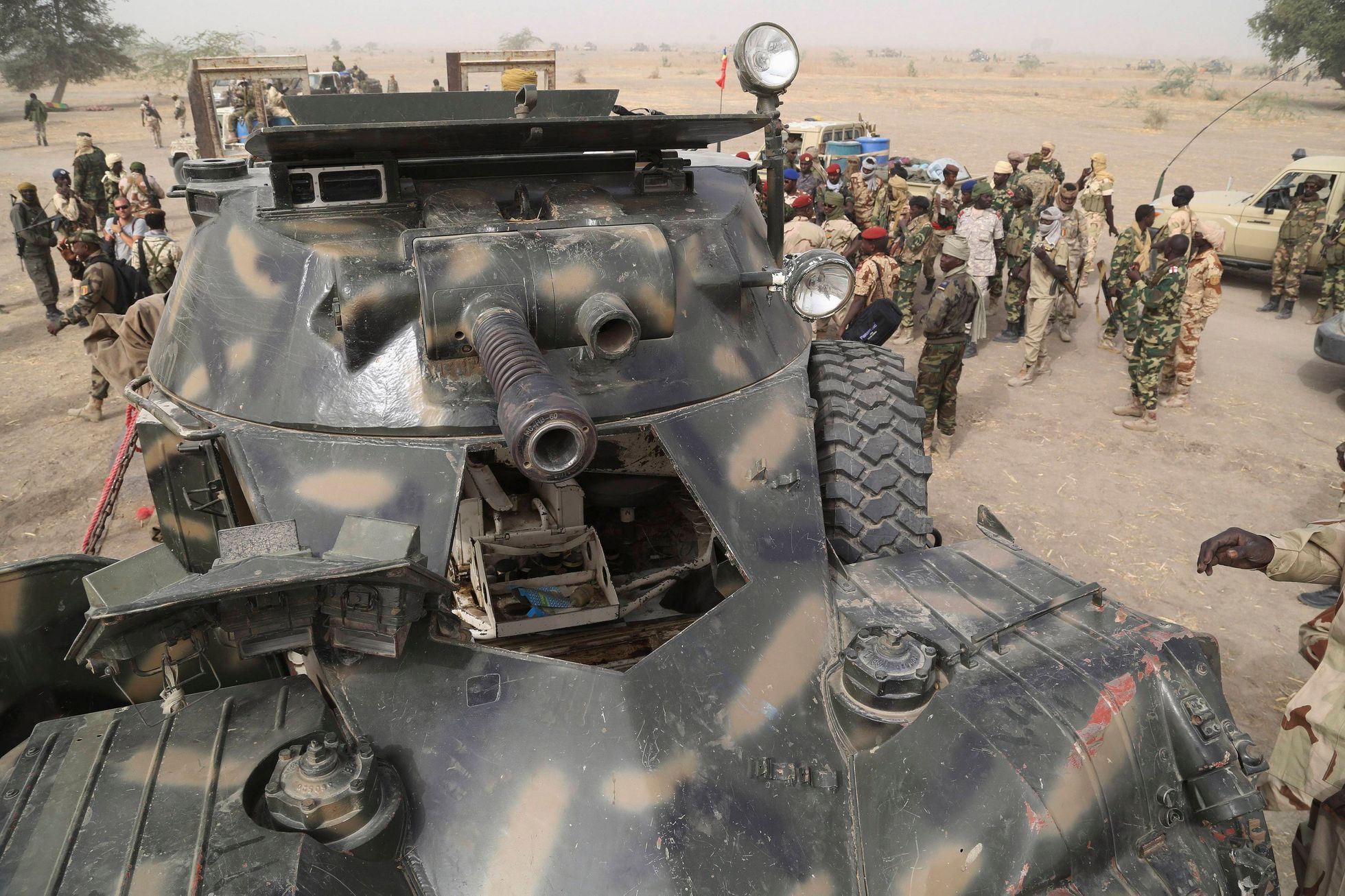Čadští vojáci v boji proti Boko Haram