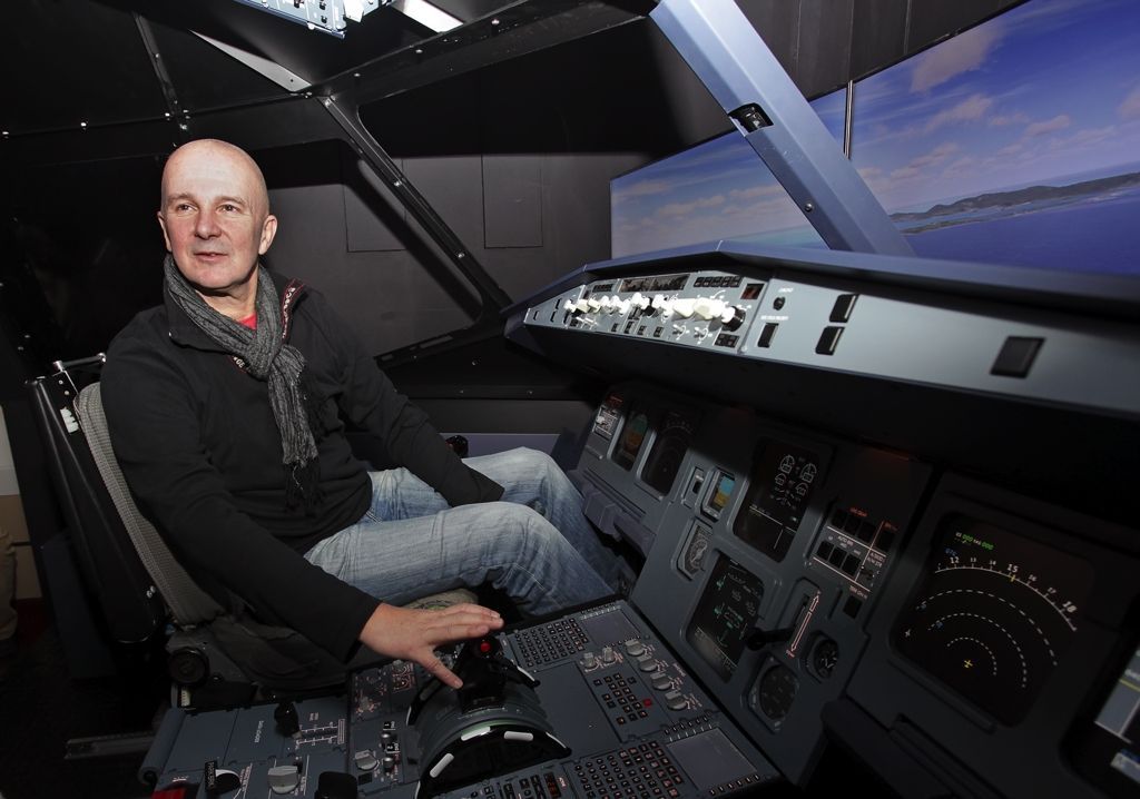 Letecký simulátor Airbusu na Smíchově
