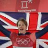 Britská skeletonistka Lizzy Yarnoldová slaví zlato na ZOH 2018