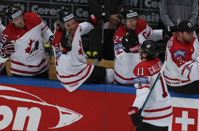 MS 2016, Kanada-USA: Brendan Gallagher (11) slaví gól