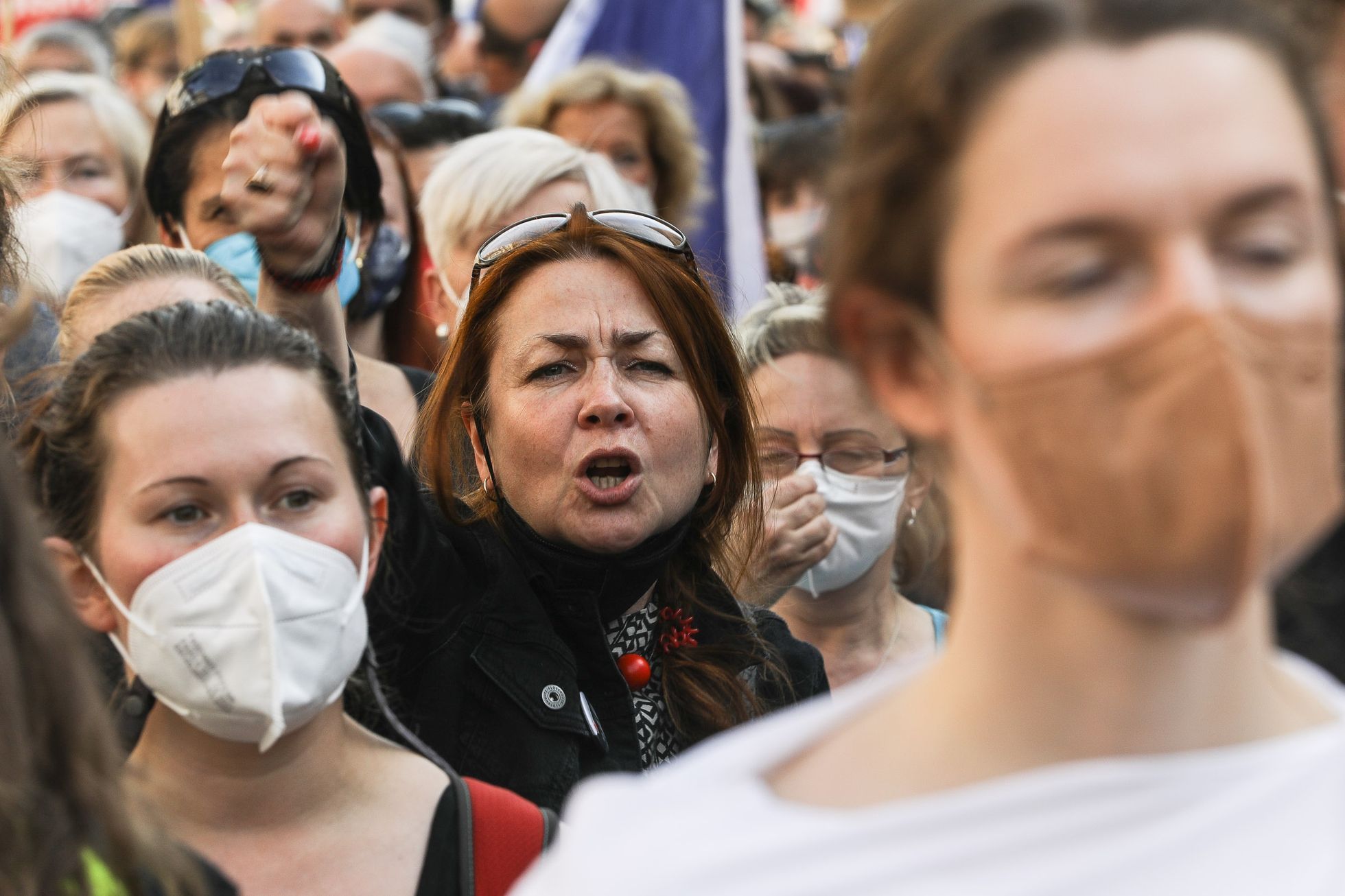 Demonstrace a pochod Milion chvilek pro demokracii, protest, Marie Benešová