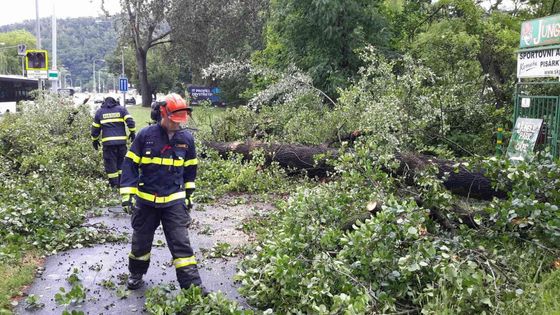 Foto: Takto jih Moravy zasáhly silné bouřky. Hasiči měli plné ruce práce