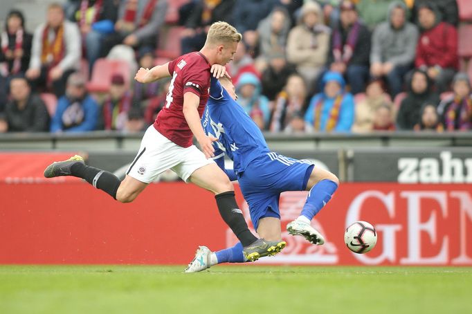 fotbal, Fortuna:Liga 2018/2019, Sparta - Baník, Václav Drchal a Václav Procházka