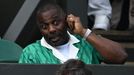 Idris Elba na finále Wimbledonu 2023 Djokovič - Alcaraz