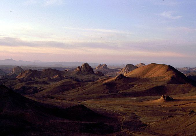 Alžírská poušť i hory