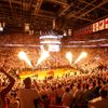 Ceremoniál před posledním utkáním play-off NBA 2012 mezi Miami Heat a Oklahomou City Thunder.