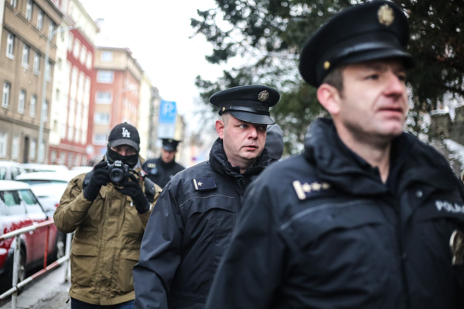 Vyklízení Sociálního centra Klinika v Praze, 10.1.2018