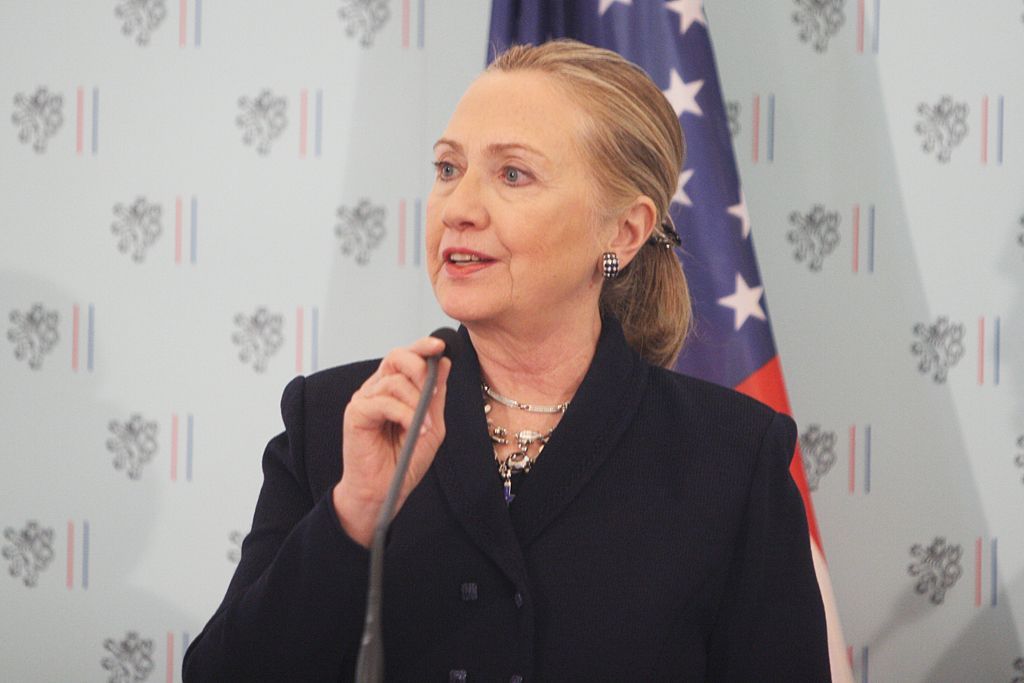 Hillary Clintonová v Černínském paláci