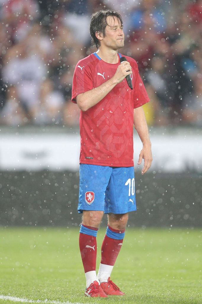 Tomáš Rosický na své rozlučce v Praze 9. 6. 2018.