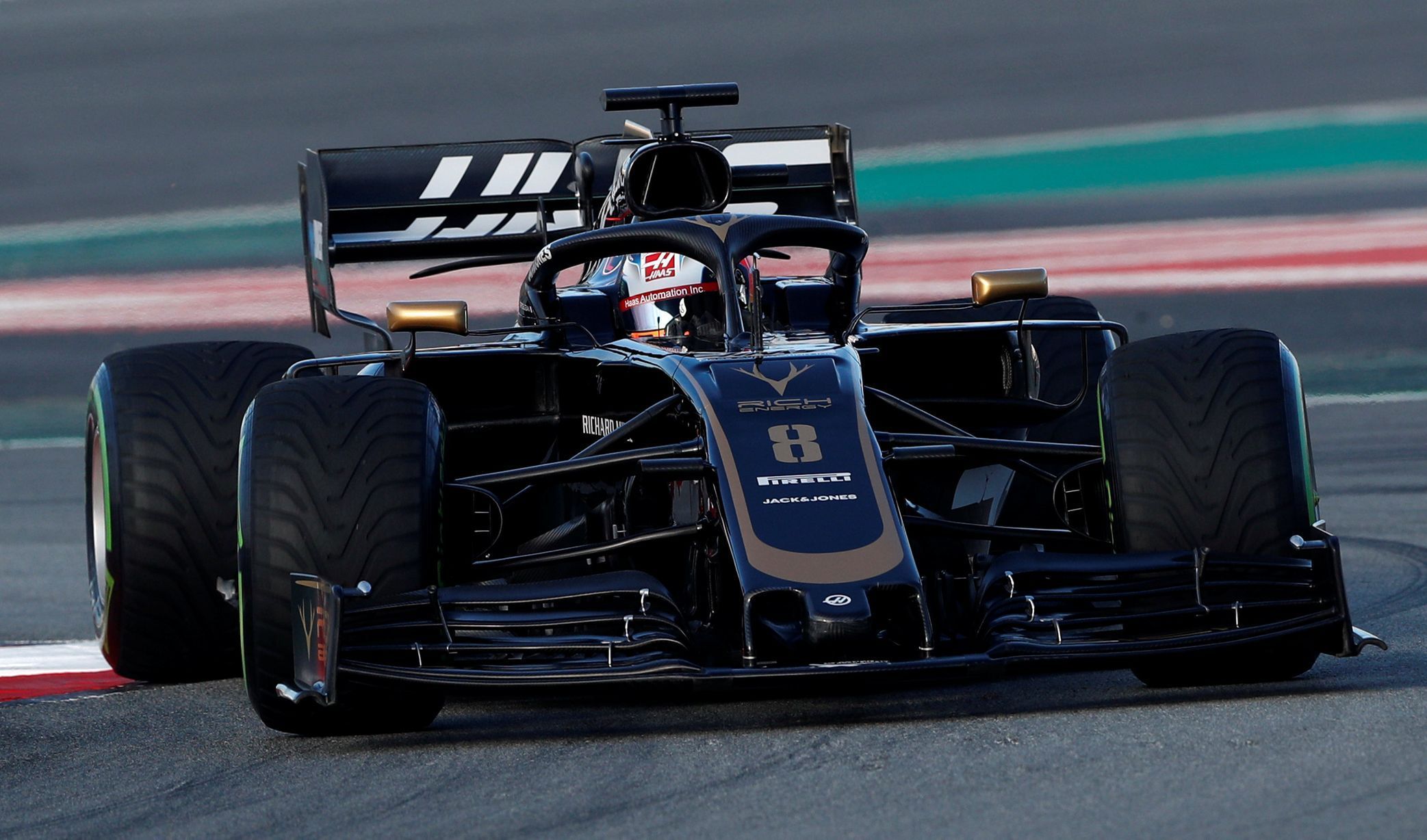 Testy F1 2019, Barcelona I: Romain Grosjean, Haas