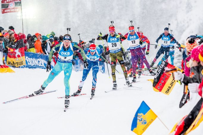 SP Ruhpolding, stíhačka M: Dmitro Pidručnij (7), Michal Krčmář (29)