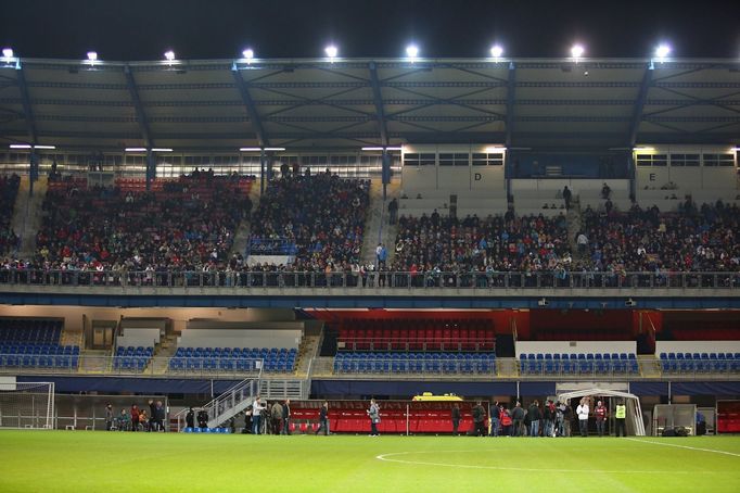 Trénink české reprezentace: fanoušci v Plzni