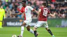 Ibrahim Traoré a Lukáš Sadílek v zápase 2. kola nadstavby F:L Sparta - Slavia