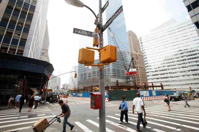 New York - mešita - demonstrace "pro" i "proti"