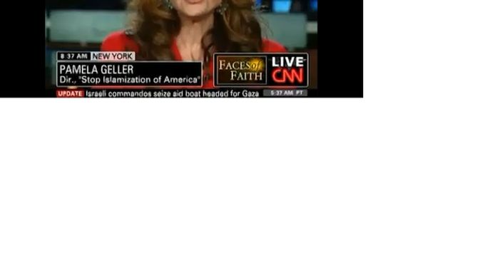 Pamela Gellerová ve vysílání CNN (ilustrační foto).