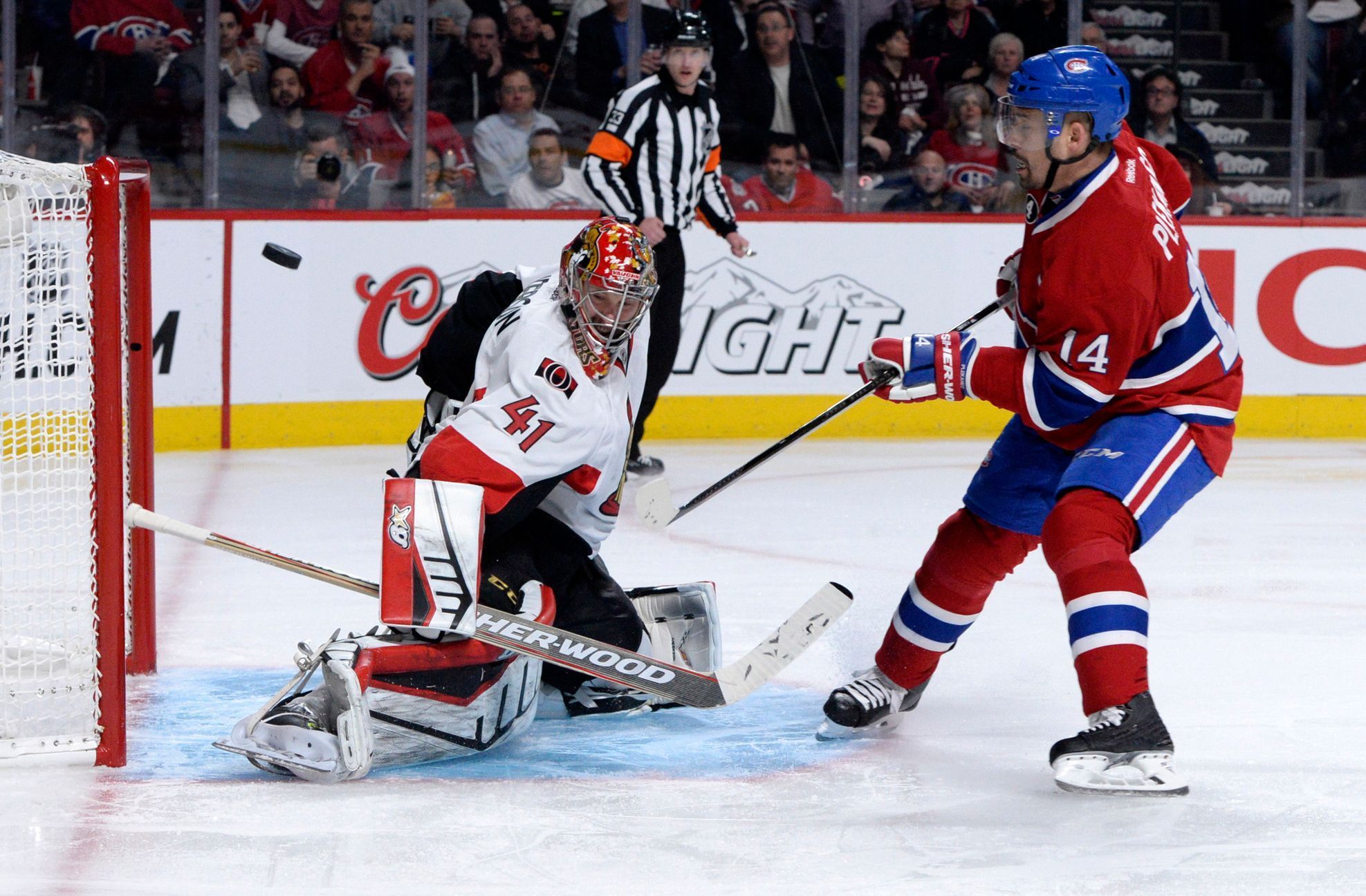 NHL, Ottawa - Montreal: Craig Anderson (41) - Tomáš Plekanec (14)