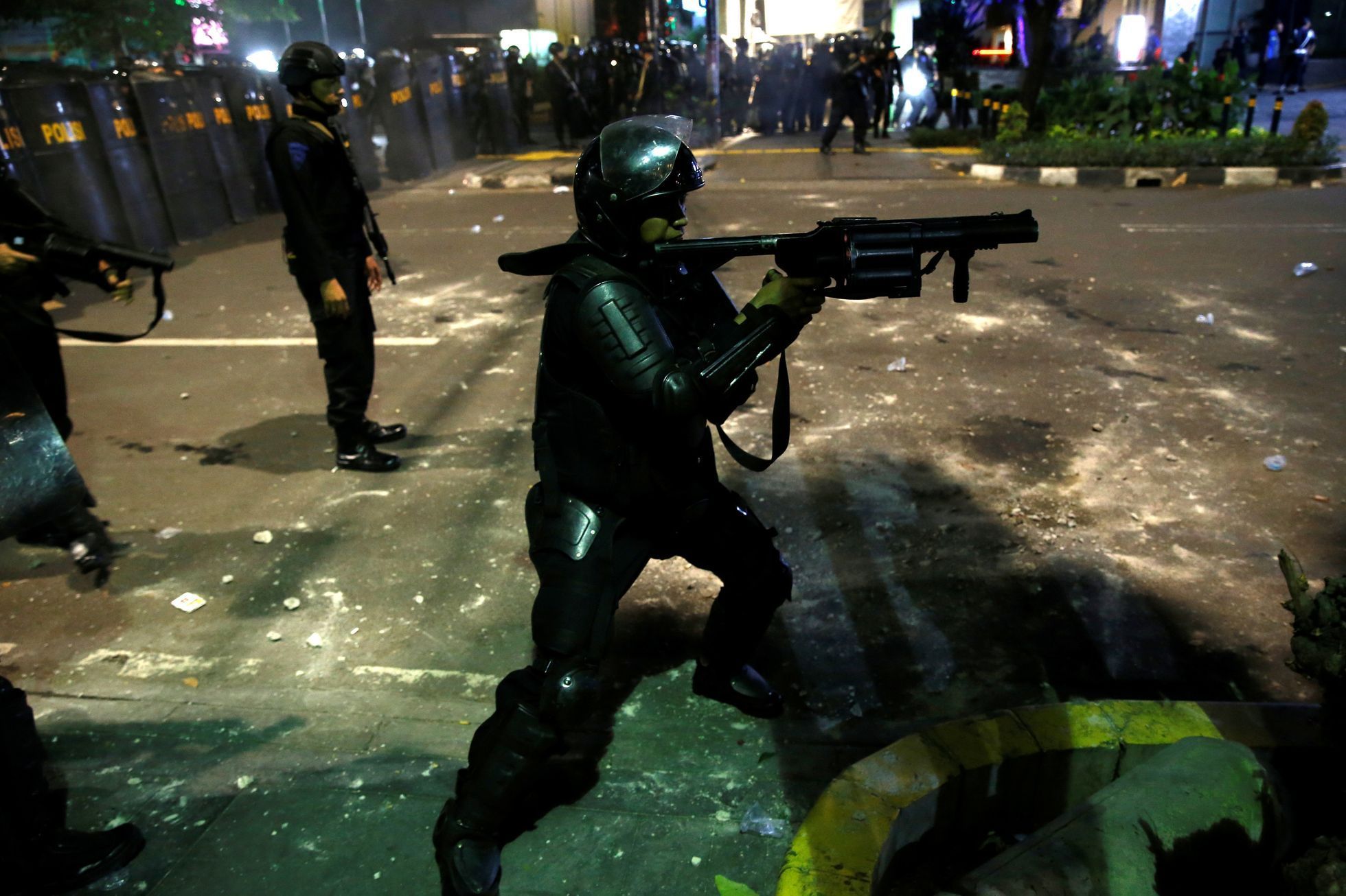 Protesty na Jakartě