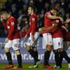 Fotbalisté Manchesteru United se radují v utkání s Readingem