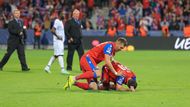 Úřadující čeští šampioni v domácí odvetě závěrečného play off porazili Karabach 2:1 po obratu ve druhém poločase.