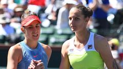 Karolína Plíšková vs Belinda Bencicová na turnaji v Indian Wells 2019