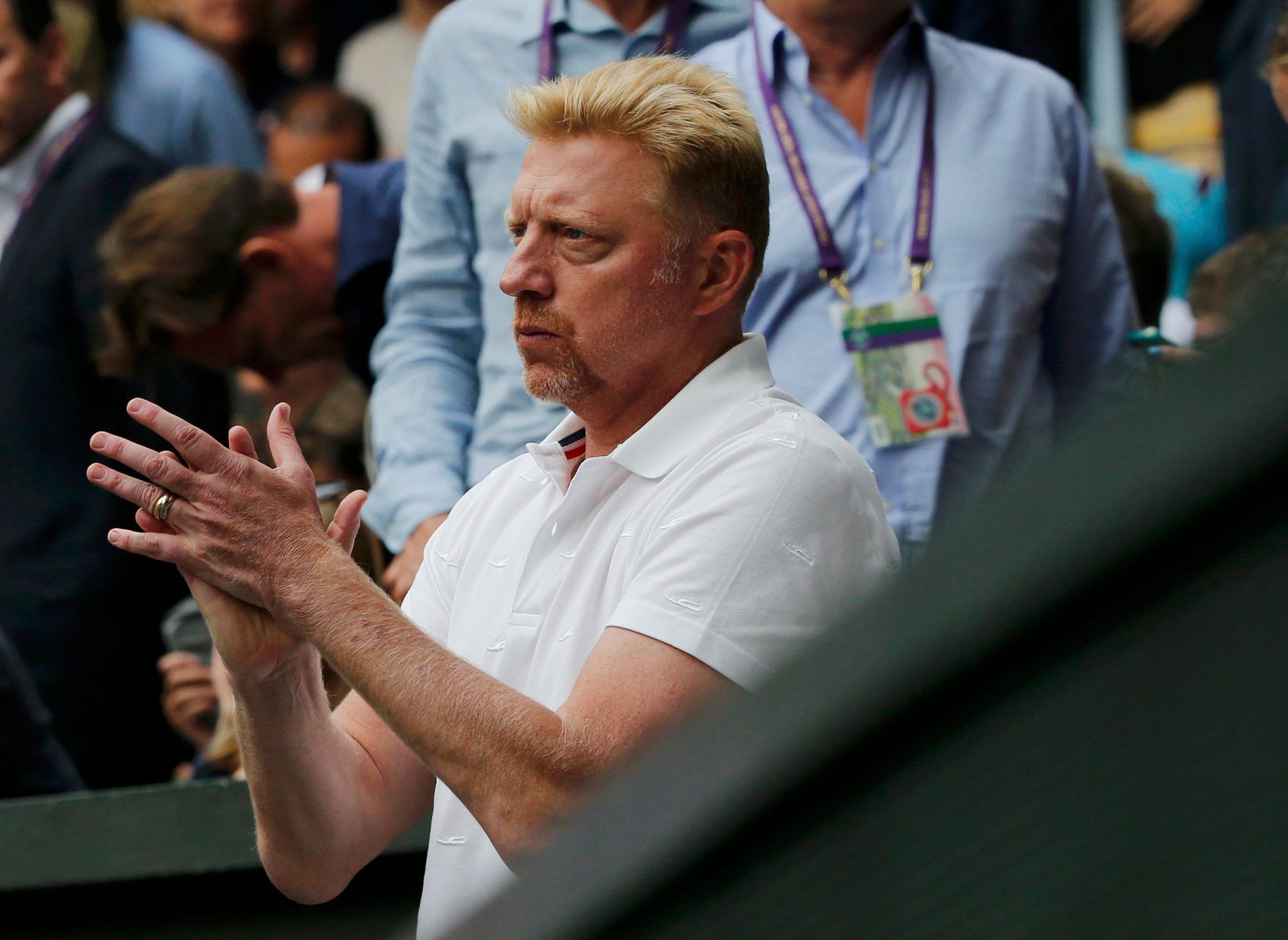 Wimbledon 2015: Boris Becker, trenér Novaka Djokoviče