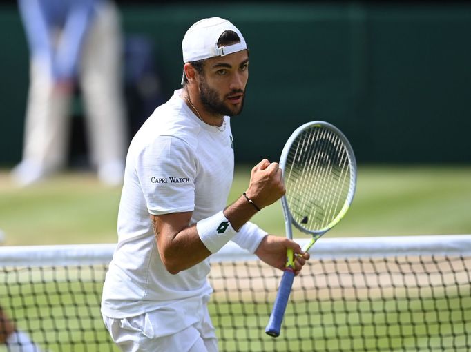 Matteo Berrettini ve finále Wimbledonu 2021