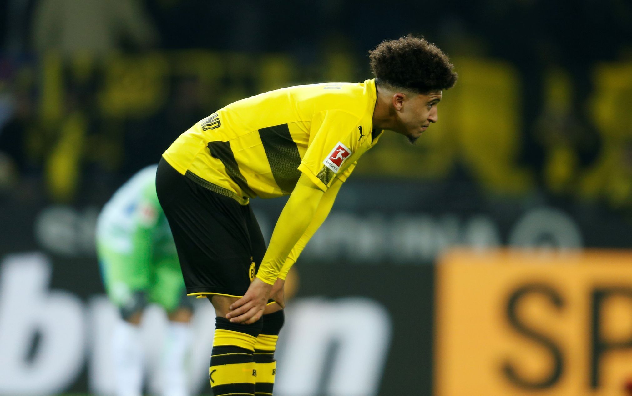 Zklamaný Jadon Sancho z Dortmundu po remíze s Wolfsburgem